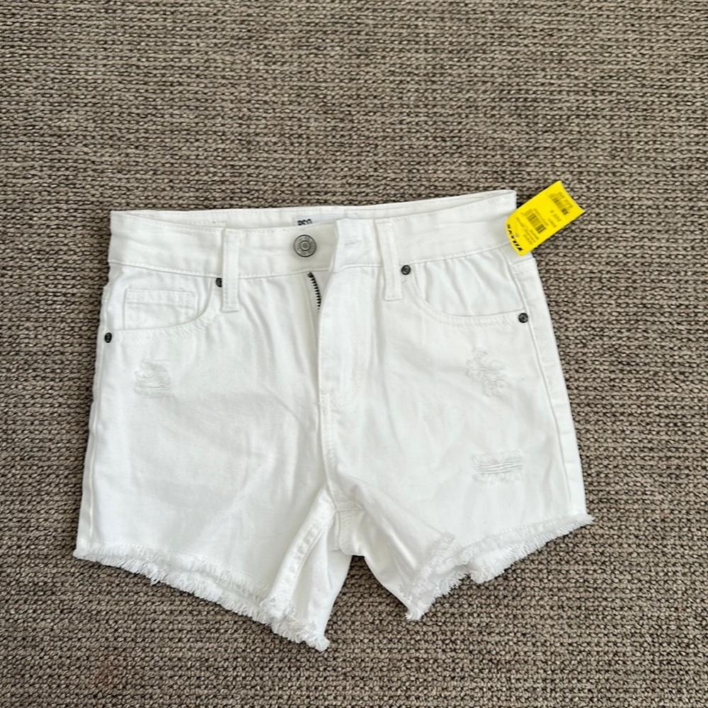 tillys white jean shorts